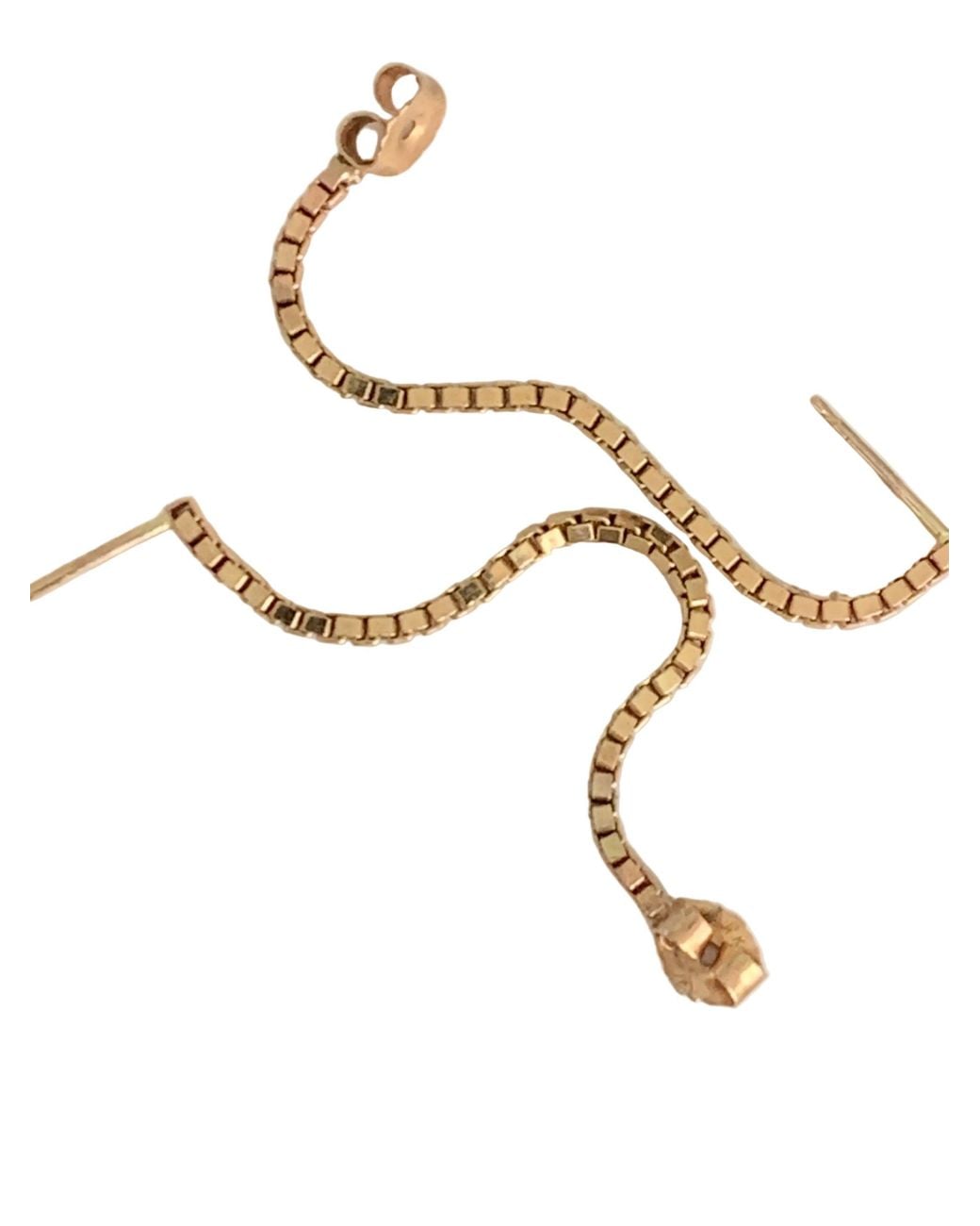 Florentis Jewellery Metallic Box Chain Earrings