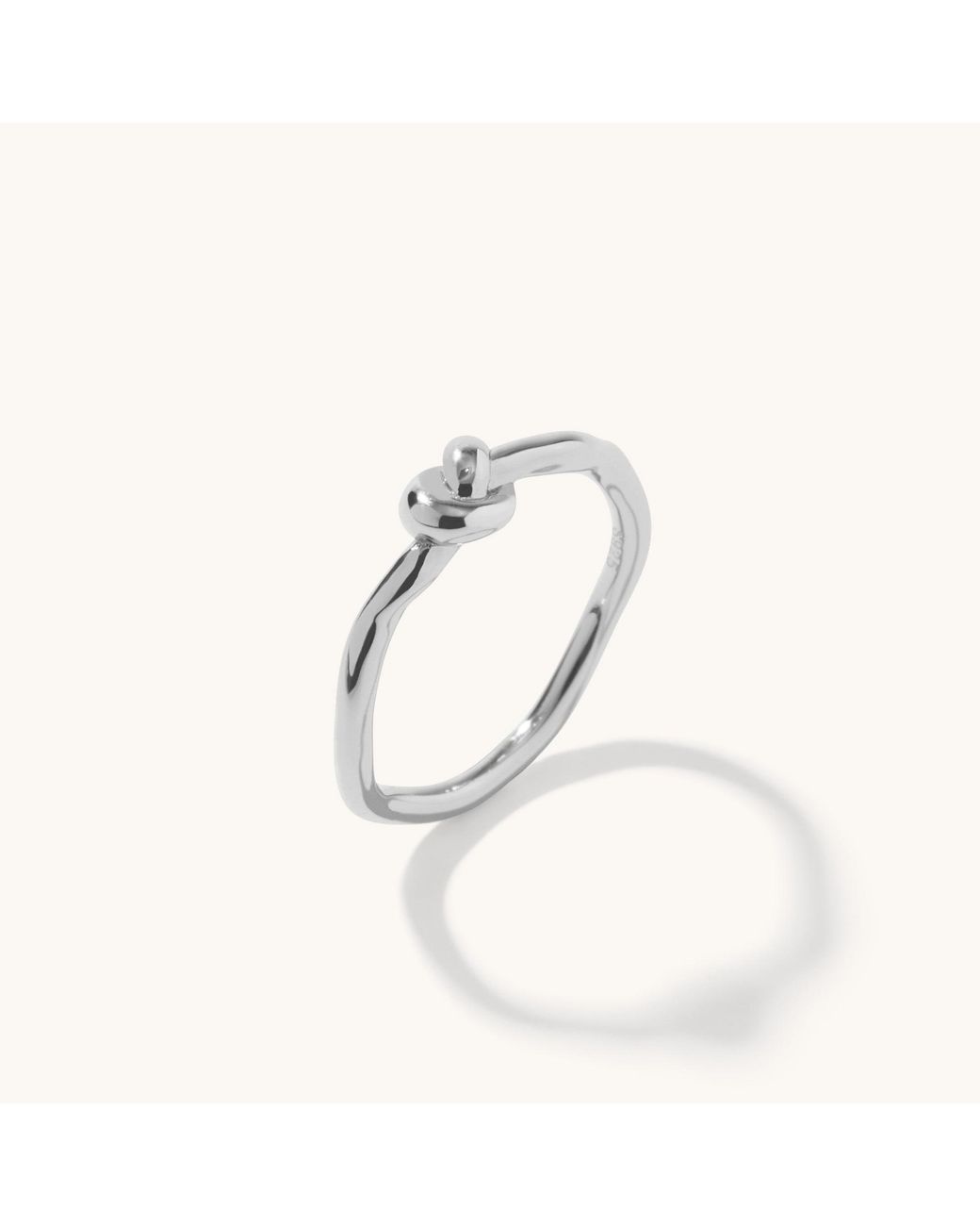 Muru Metallic Eternity Knot Ring