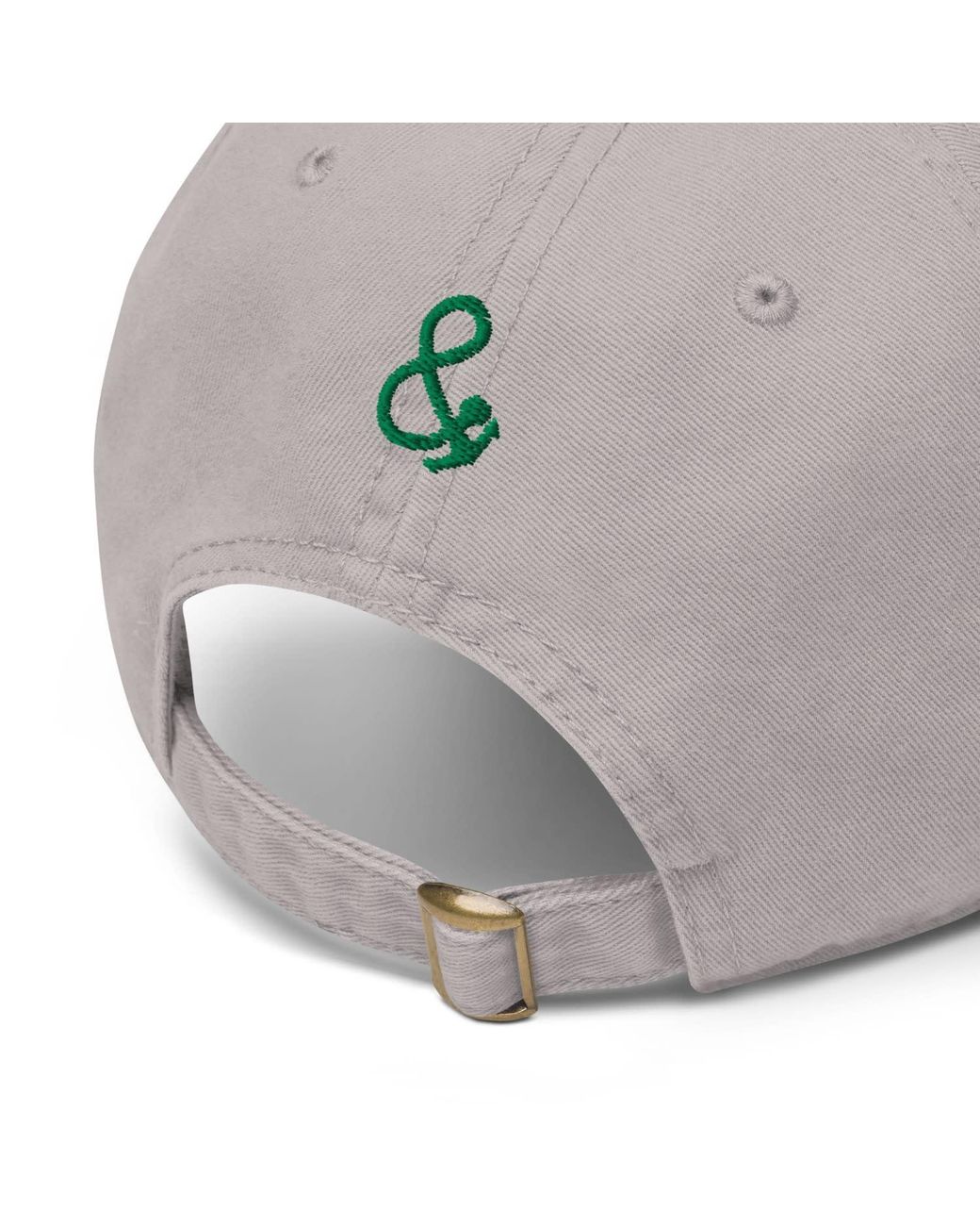 Anchor and Crew Gray Pickles Slogan Cotton Embroidered Cap