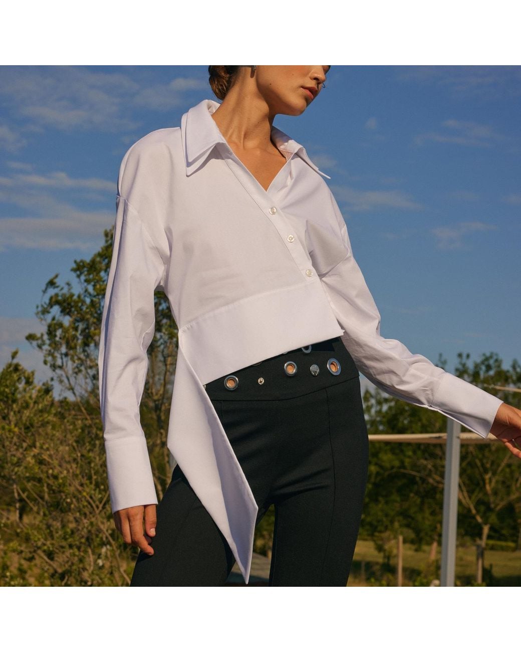 Mirimalist White Flow Shirt