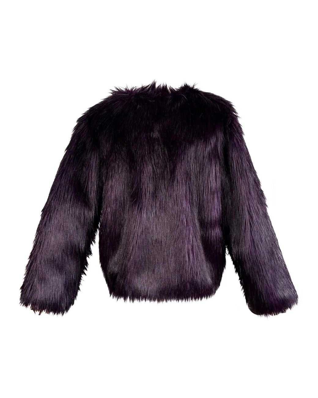 Jennafer Grace Purple Shadow Amethyst Faux Fur Jacket