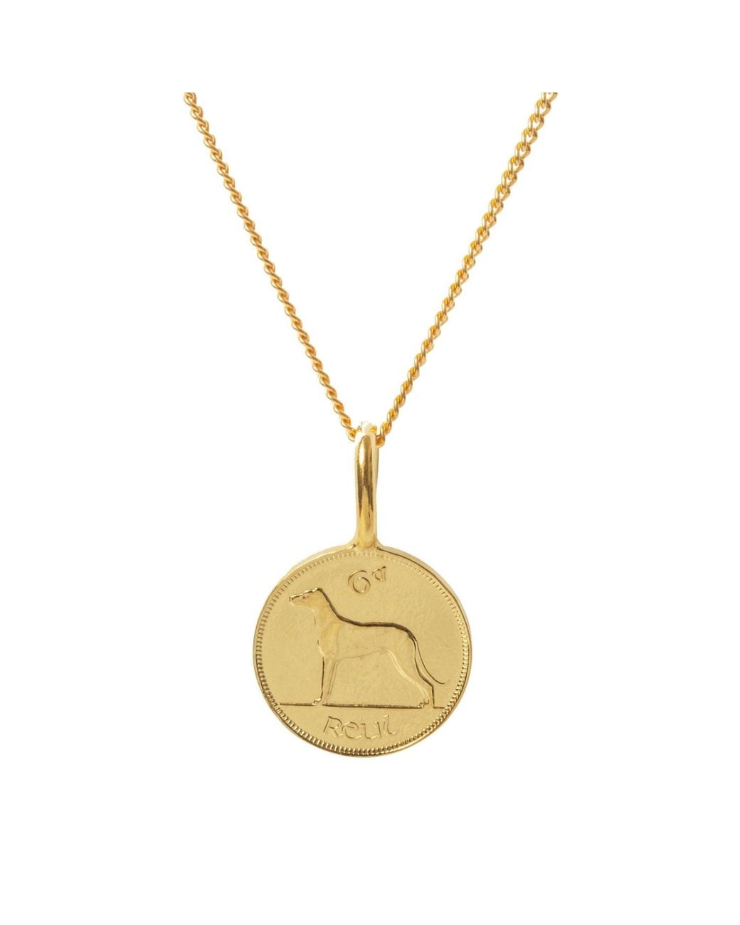 Katie Mullally Metallic Irish 6D Coin Necklace for men