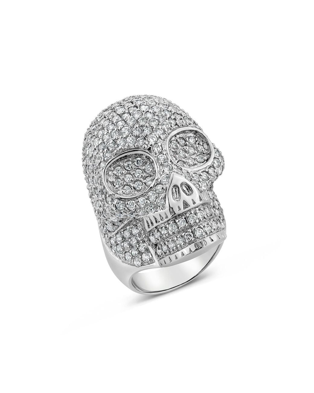 SALLY SKOUFIS Gray Life Ring With Made Diamonds