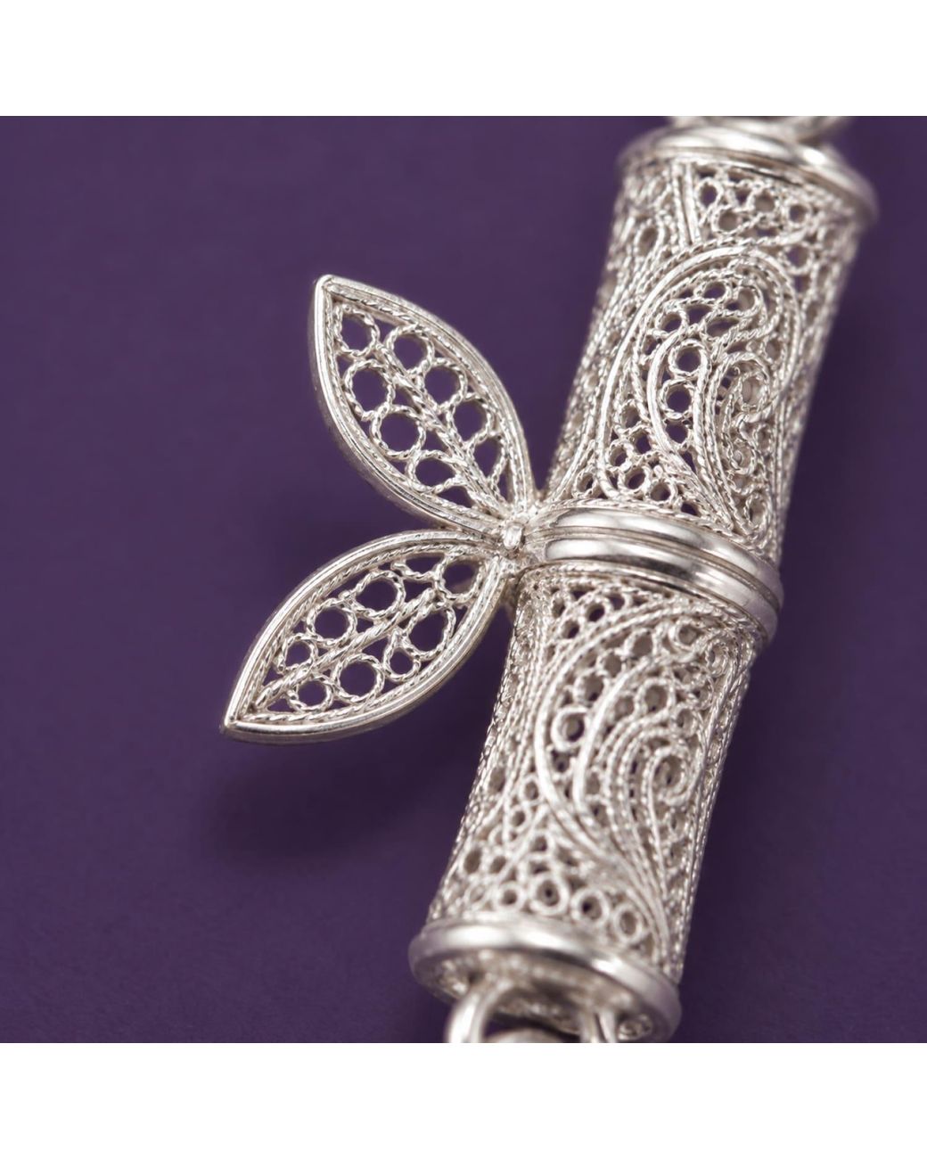 Yieon Metallic Sprout Bamboo Fine Filigree Drop Earrings