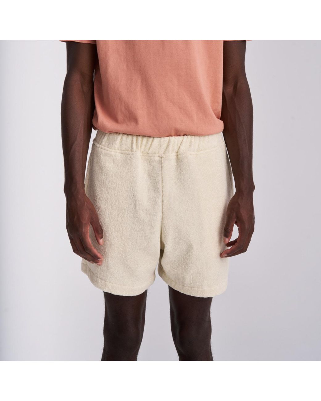 Little Mariner Natural Off- Terry Shorts for men