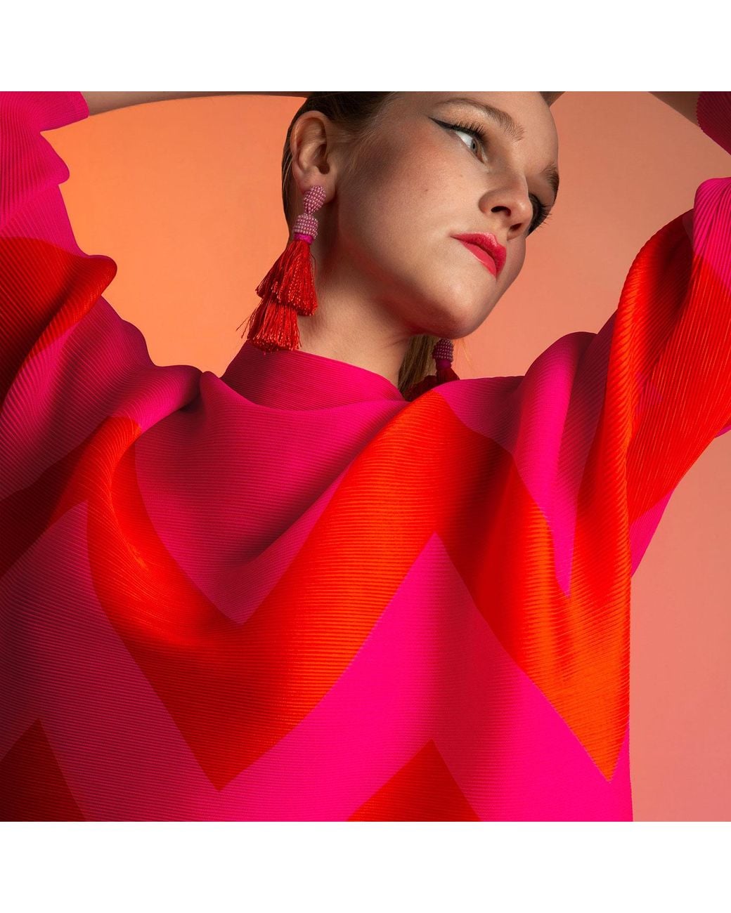 Beatrice von Tresckow Pink Zig Zag Jumper