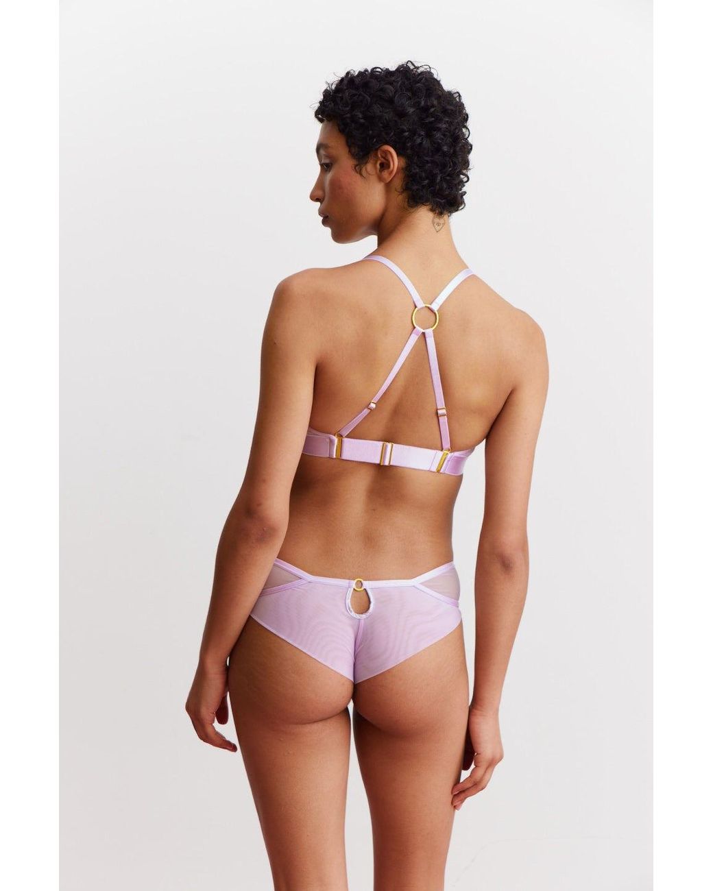 Somewhere Never Pink Miami Nice Triangle Bralette