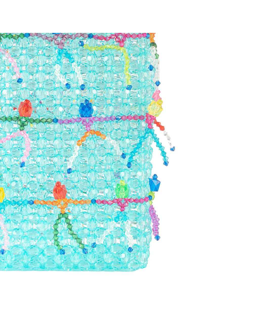 Tillie Beads Blue Mini Skeleton Bead Bag