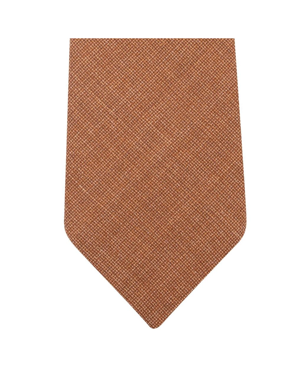 LE COLONEL Brown Neutrals Tiramisu Italian Wool Tie for men