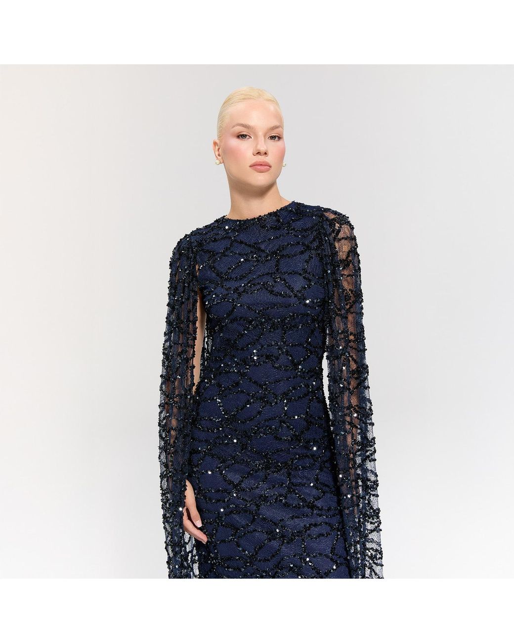 Nur Karaata Blue Imperial Gala Gown
