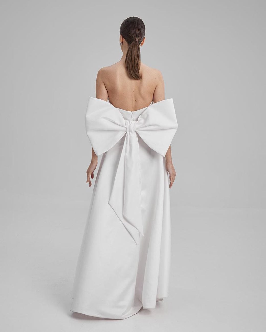 Baé Special Moments Gray Eve Dress + Big Bow
