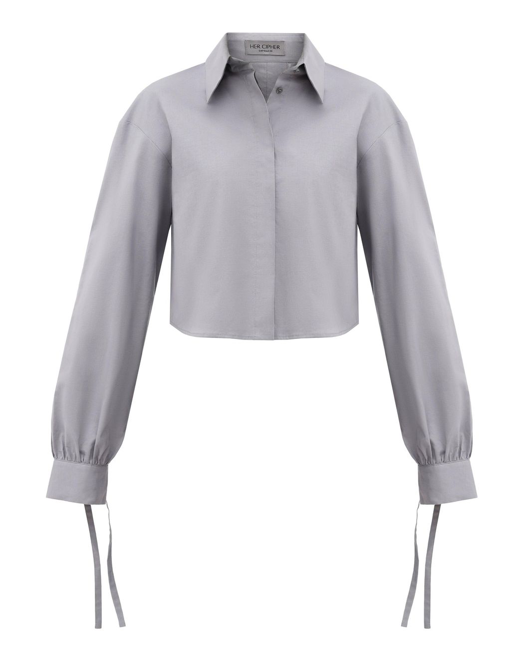 HER CIPHER Gray Malva Shirt