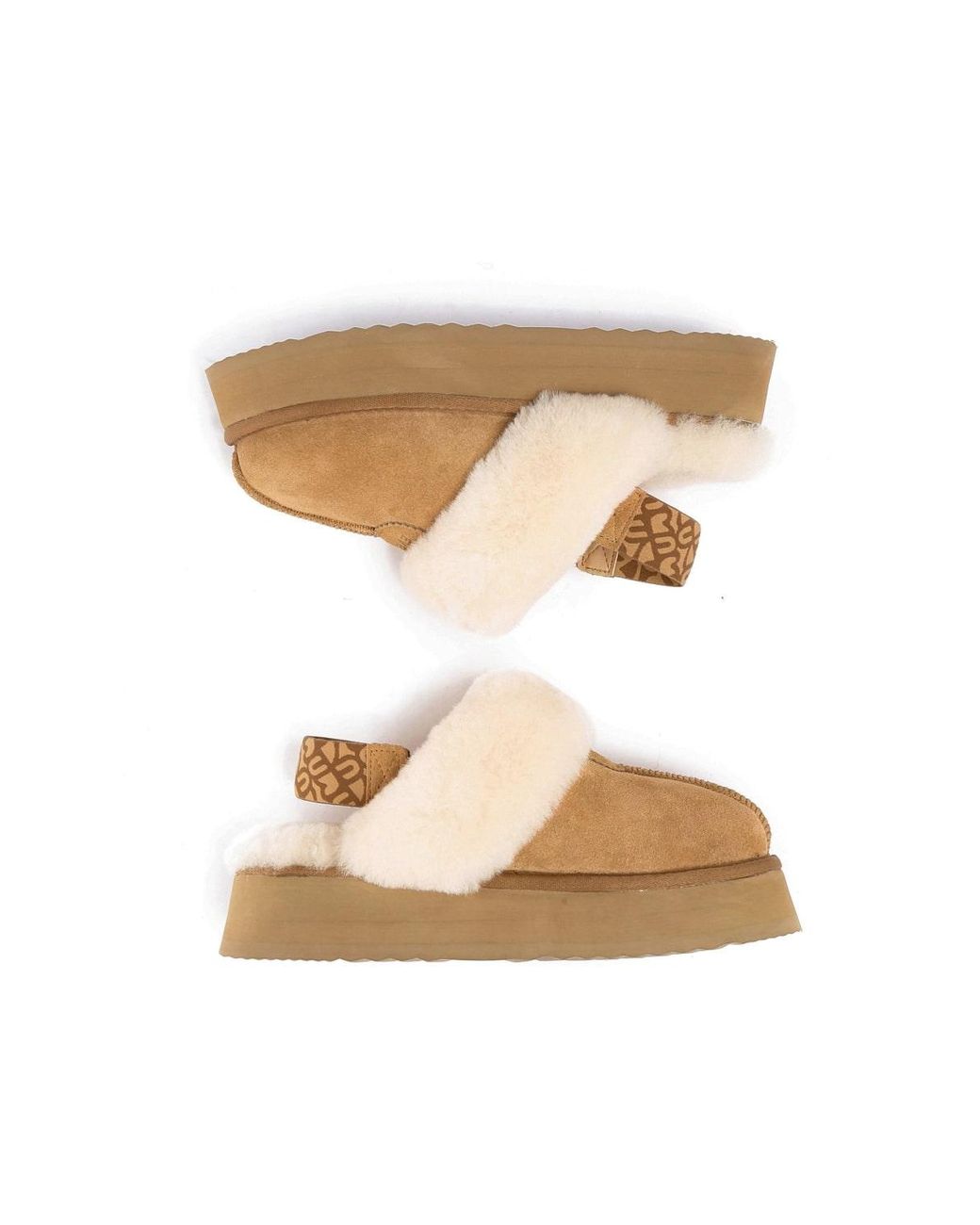 EverAu Australia Natural Wagtail Removable Strap Platform Slippers