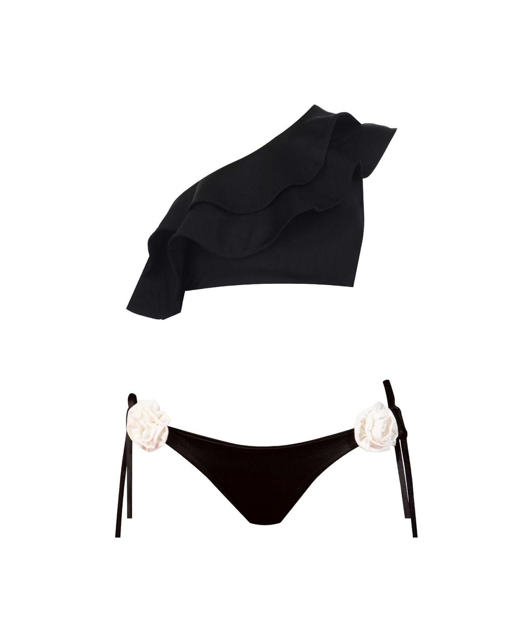 Nur Karaata Black Cliantha Bloom Bikini