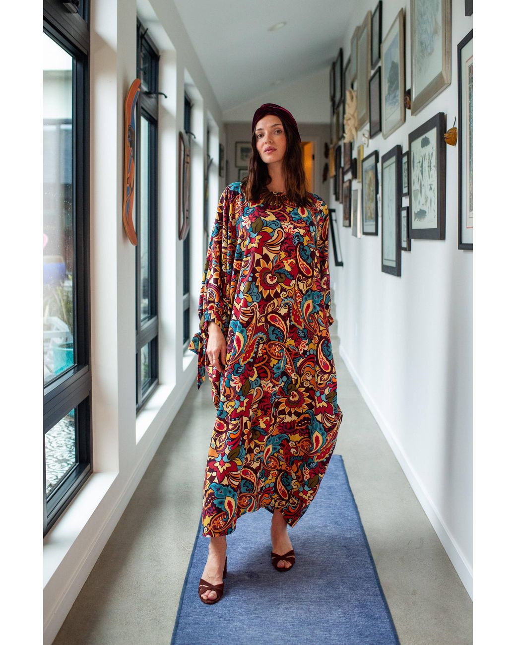 Jennafer Grace Red Capri Caftan
