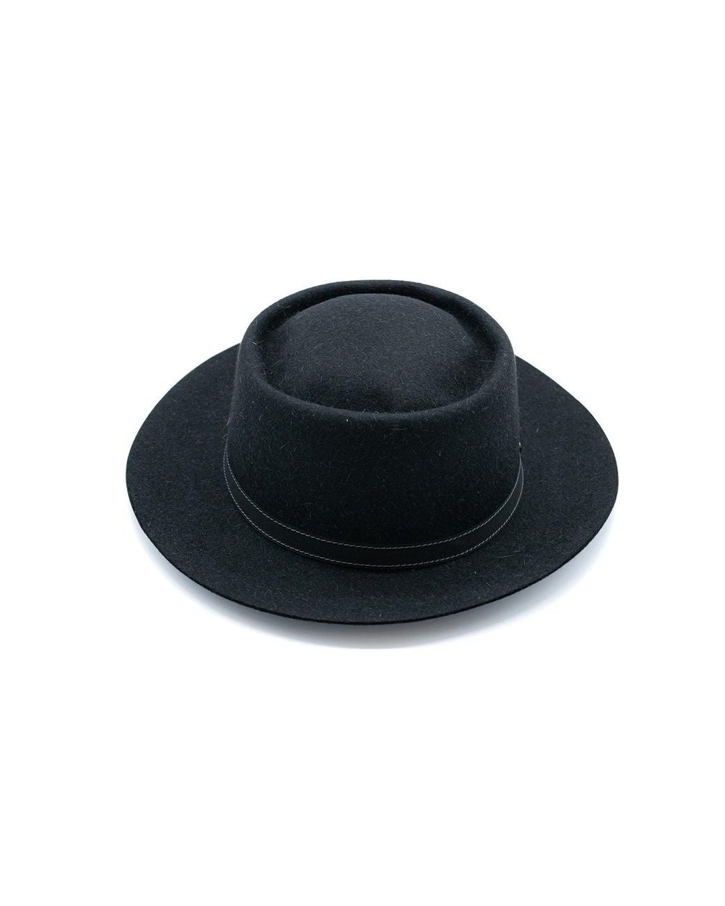 DORIA 1905 Blue Dark Melange Lapin Felt Rolling Hat for men