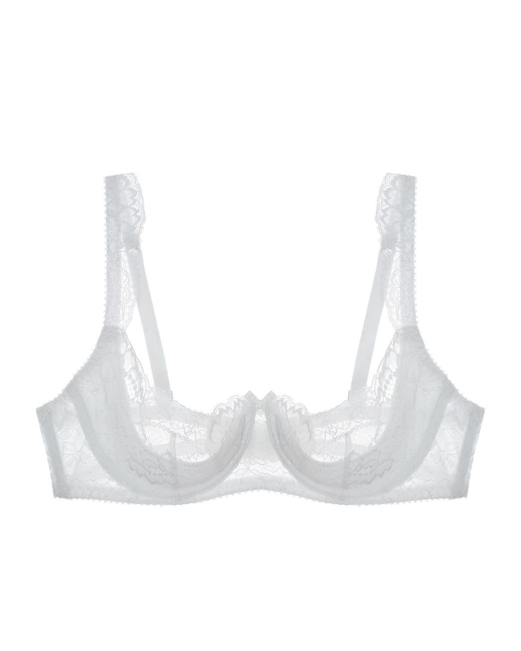 Journelle White Isabel One Fourth Cup Bra Blanc