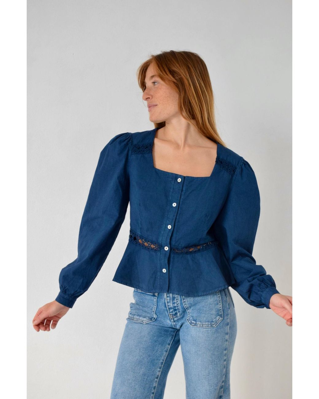 Mind Traveler Blue Roma Blouse