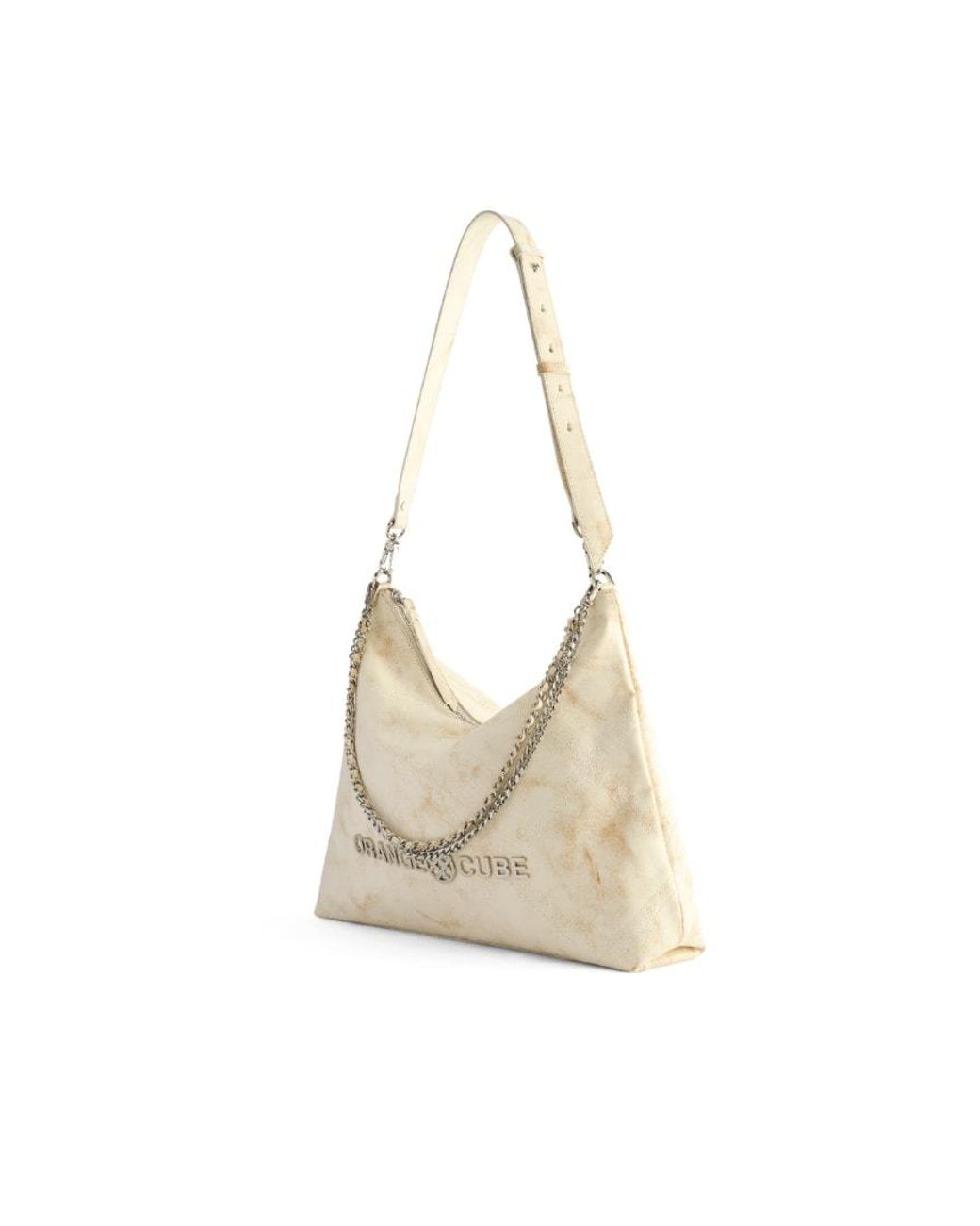 Orange Cube White Metropolitan Crossbody Bag