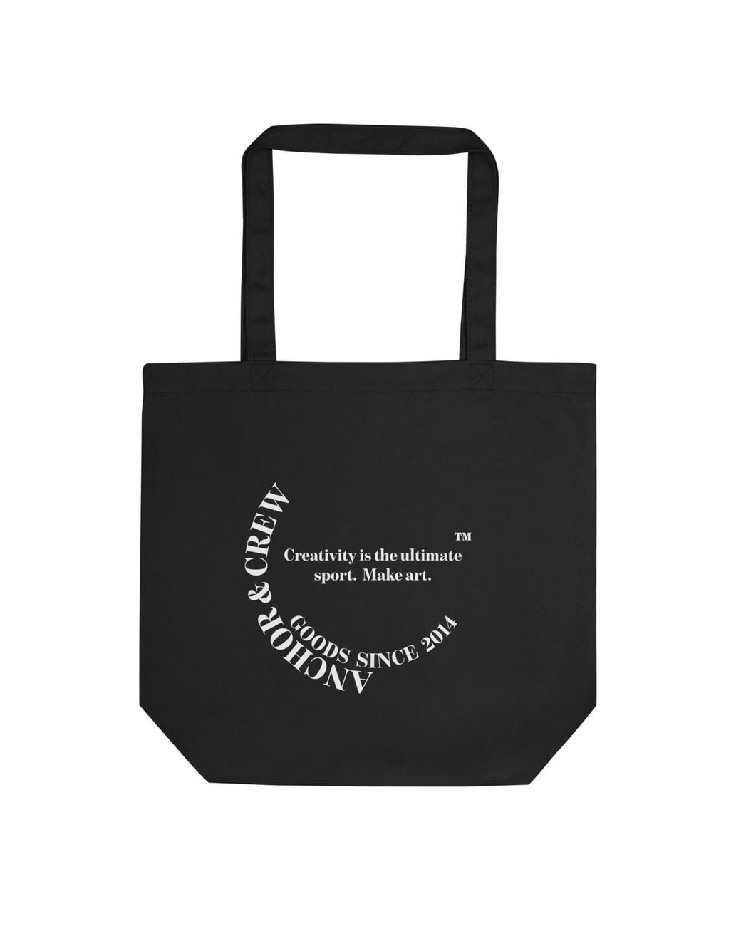 Anchor and Crew Black Make Art Creative Standard Creative Standard Recycled Cotton Tote Bag