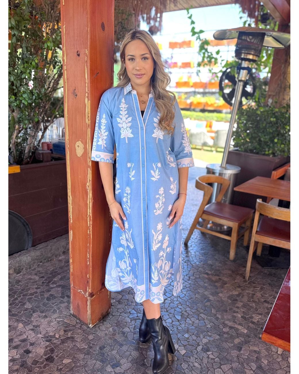 IslaPayal Blue Rhea Midi