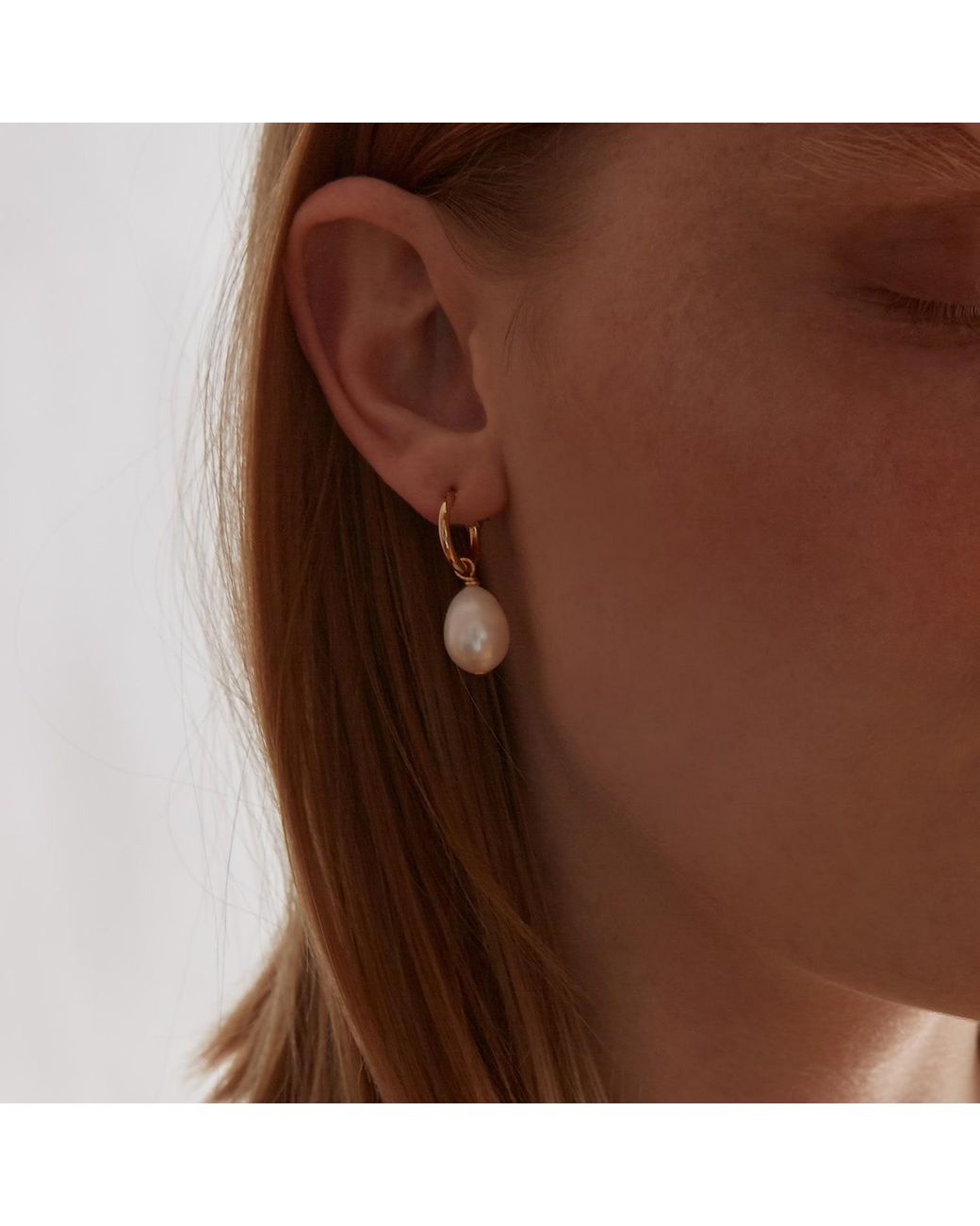 Biko Jewellery Metallic Freshwater 2-In-1 Hoops