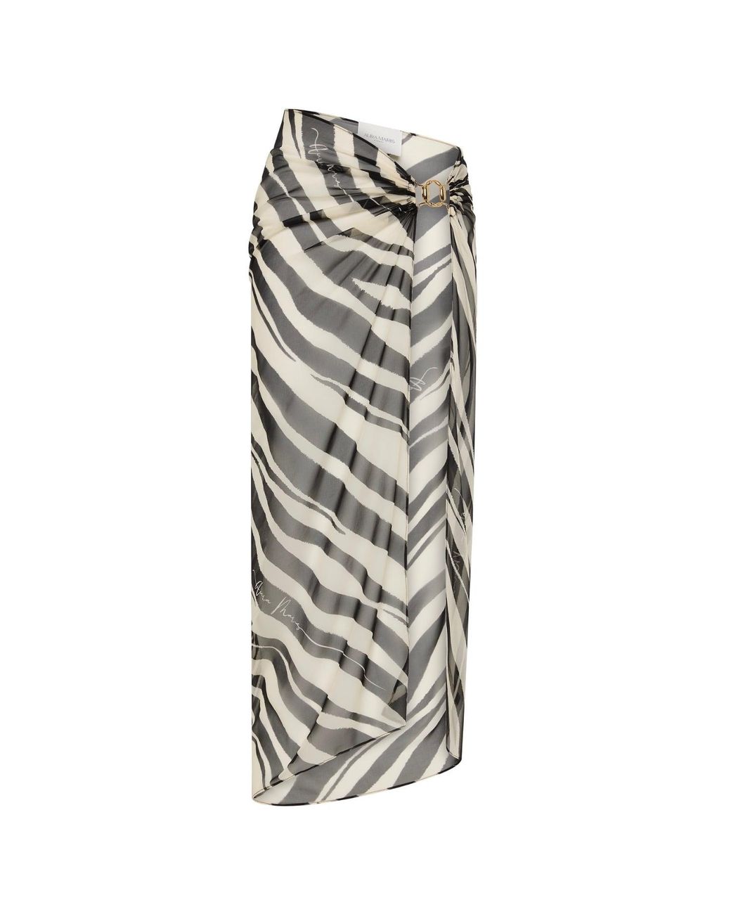 Aura Maris Resort Gray Dea Maris Draped Skirt