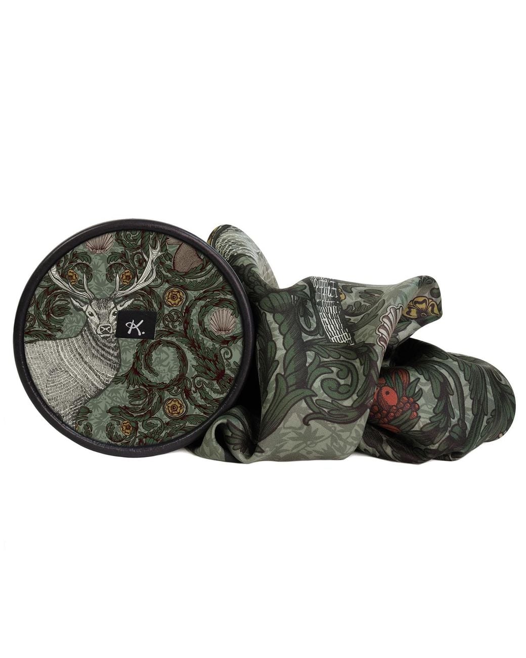 Kueen Green Silk Scarf