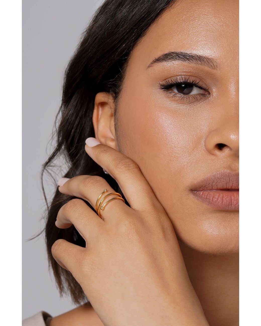 Zynnia Collective Metallic Orbit Ring