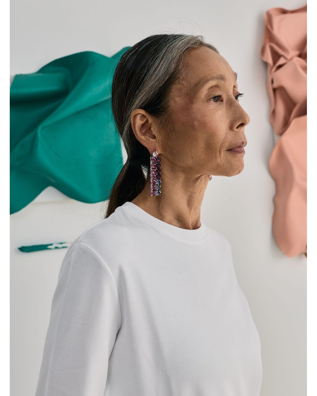 Sita Nevado White Metx Earrings
