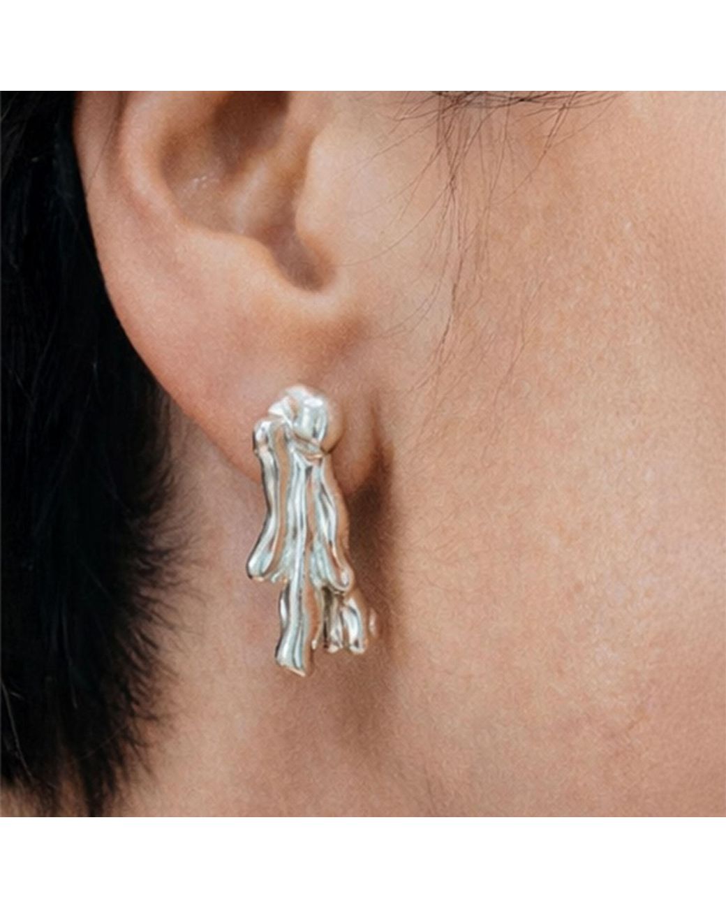 Moca Jewellery Metallic Drop Earrings