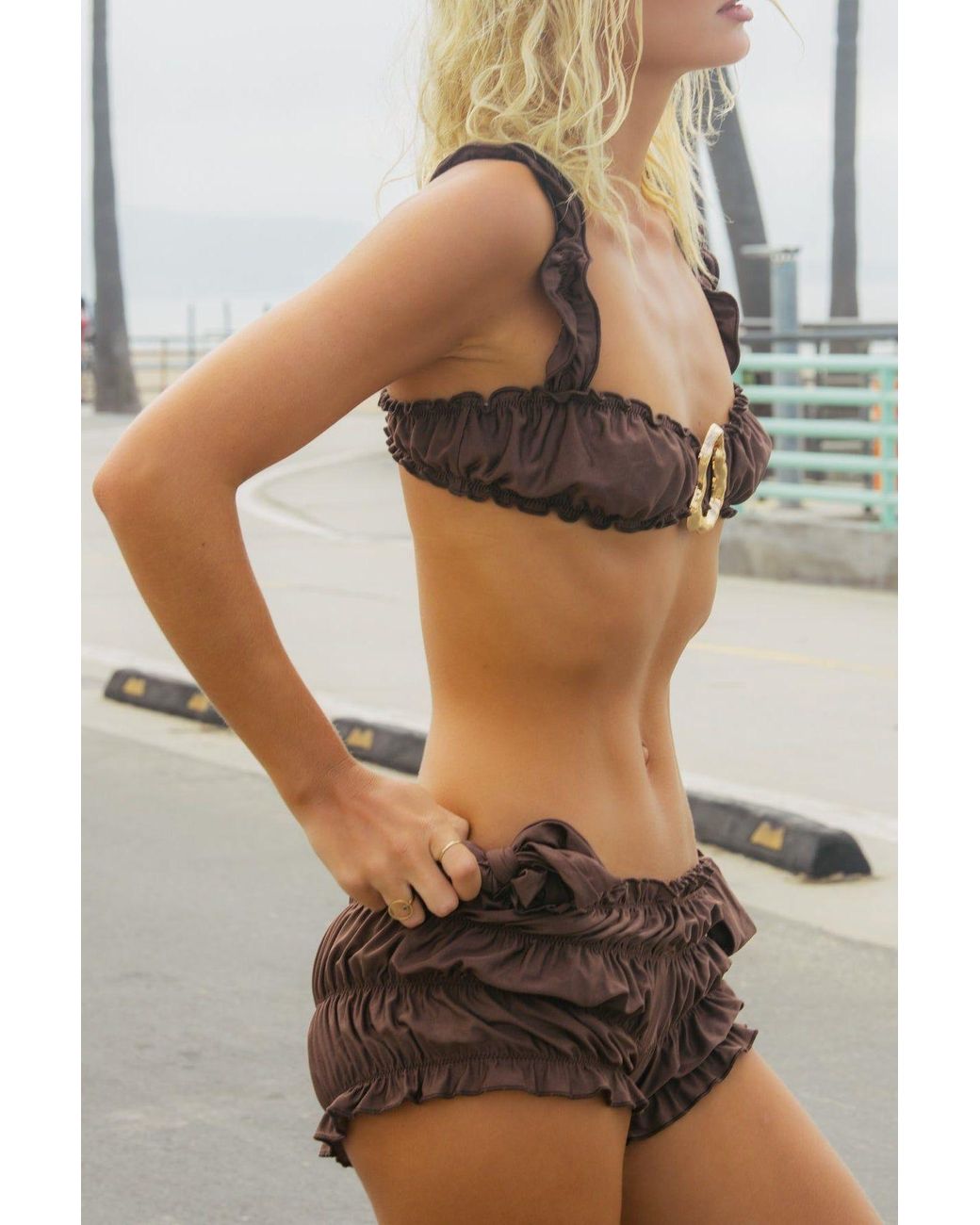 IVY SWIMWEAR Brown Marbella