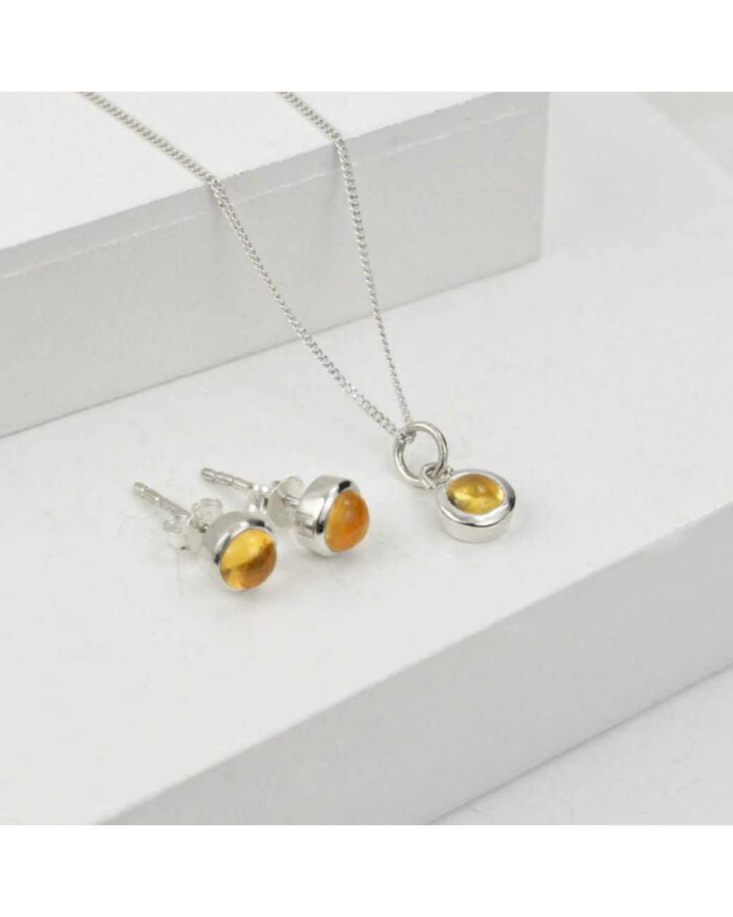 The Jewellery Store London White November Birthstone Jewellery Set