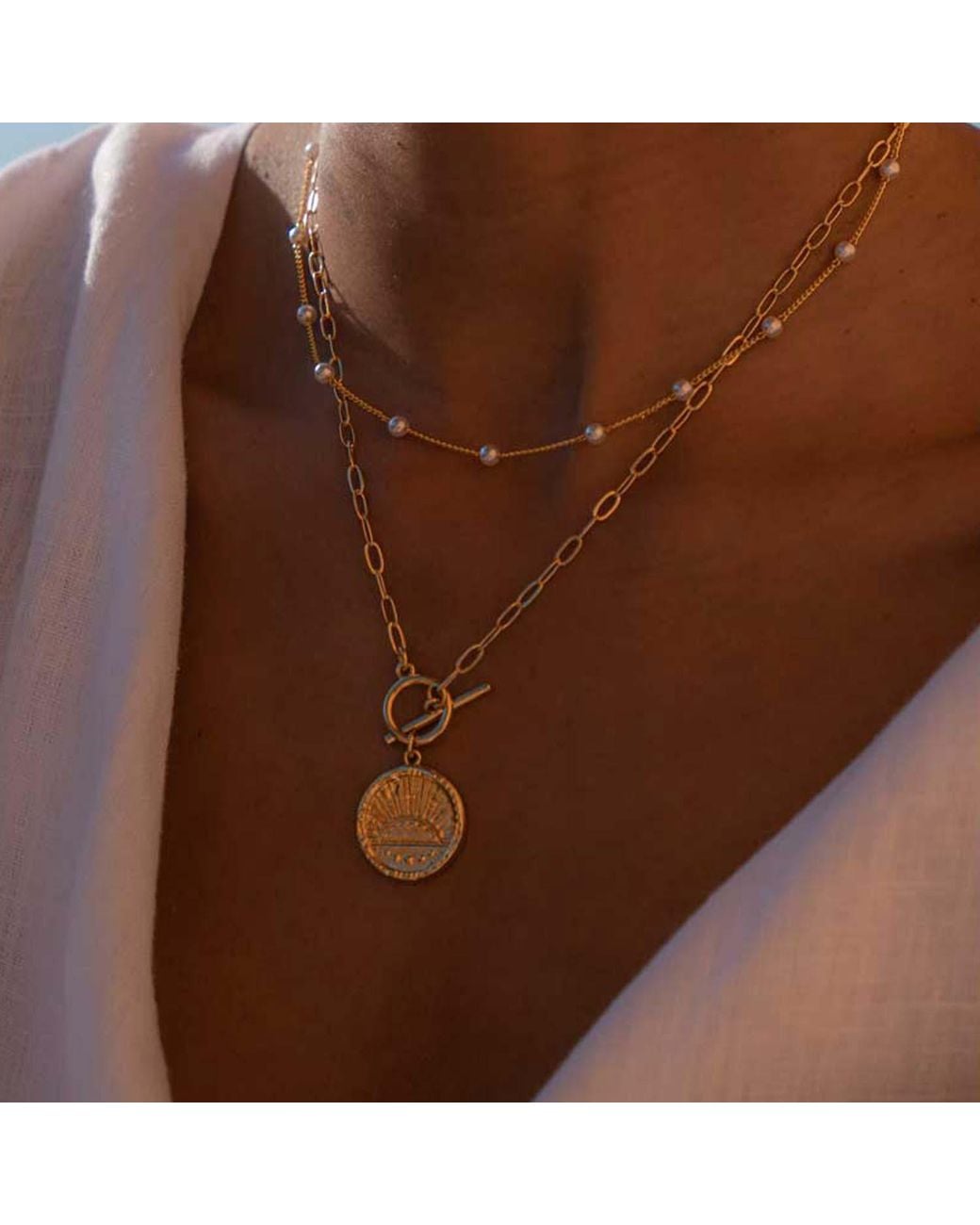 Formation Co. Jewellery Metallic Rising Sun Necklace