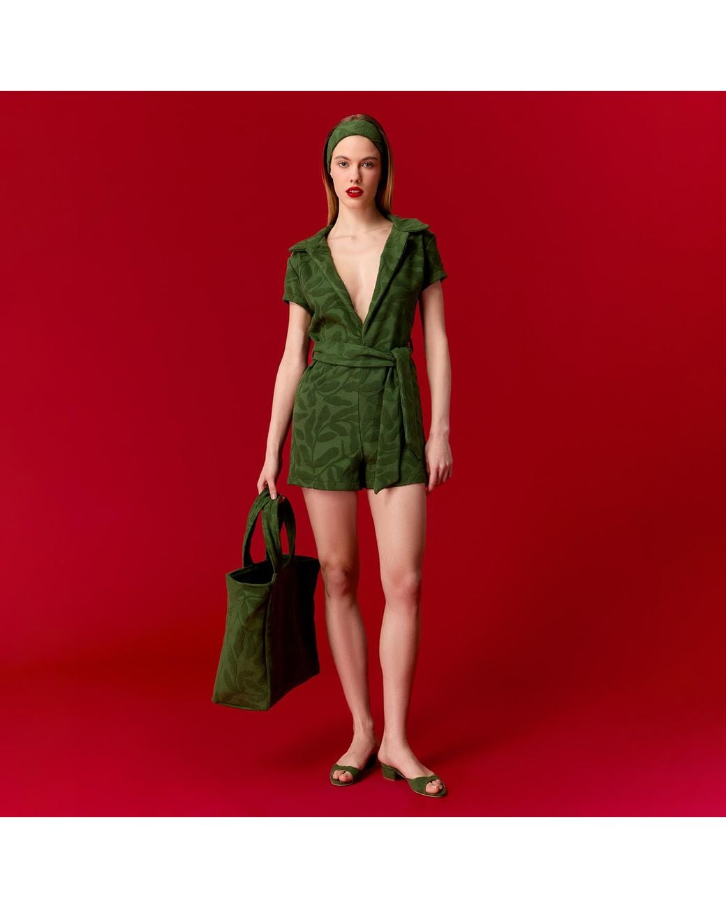 Nur Karaata Green Veronica Jumpsuit