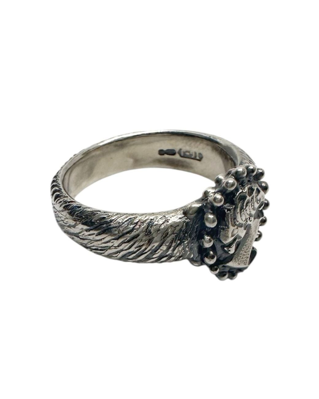 Tg-Jewellery by Tamara Gervasio White Cameo Muse Ring – Handcrafted Sterling-One Of A Kind
