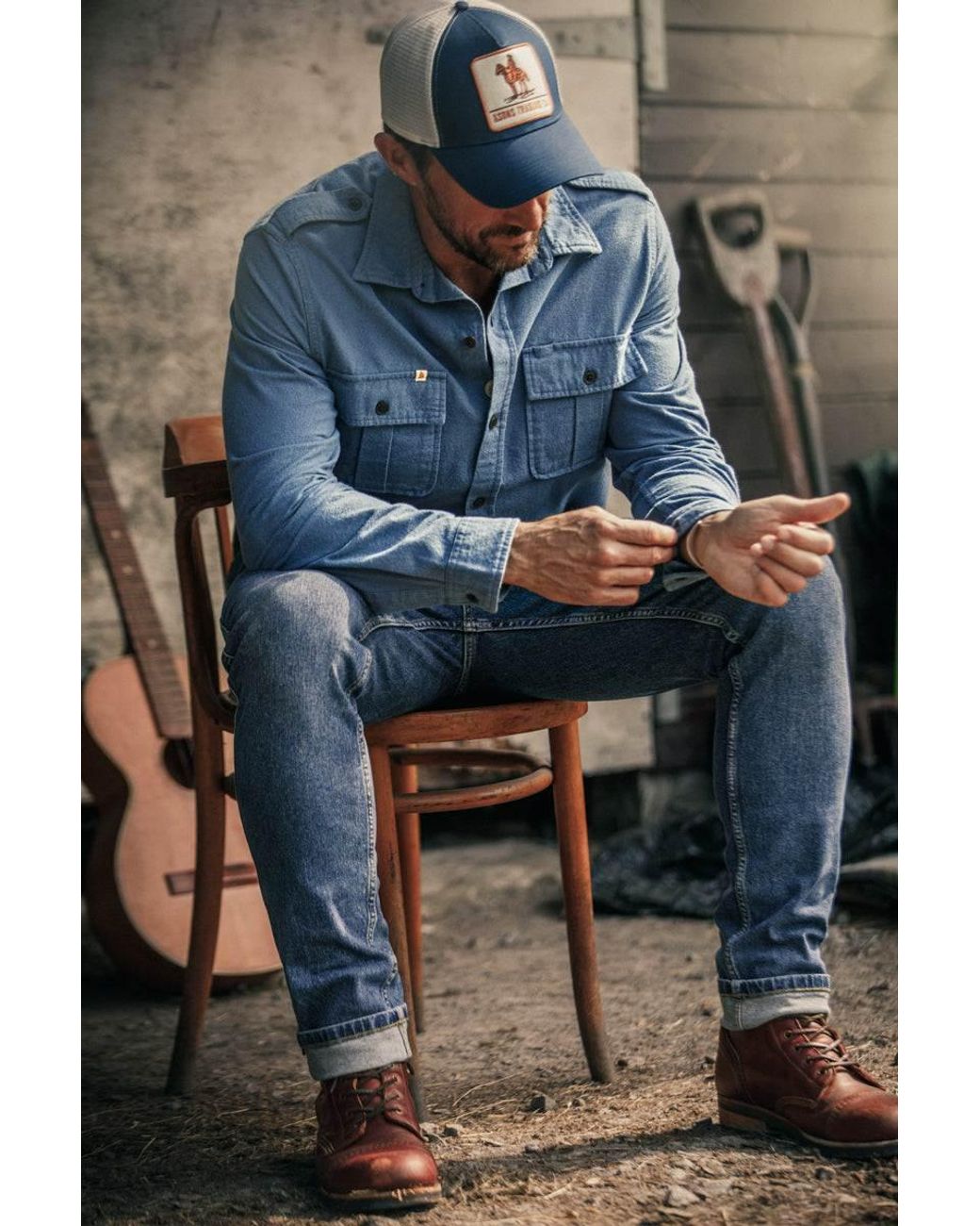&SONS Trading Co Blue Brandon Jeans Washed for men