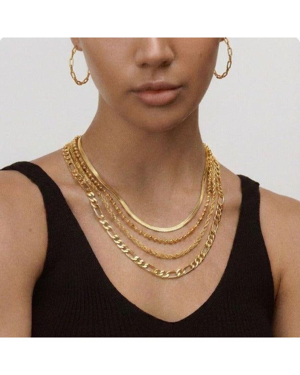 With Love Darling Metallic Inger Necklace