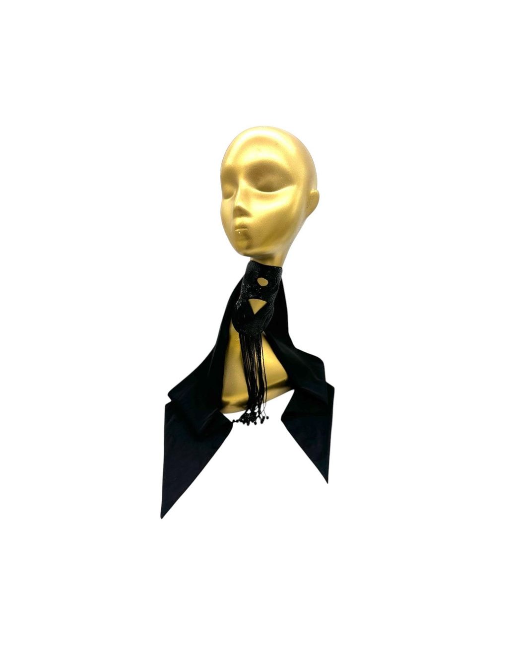 Julia Clancey Black Leia Embroidered Necklace
