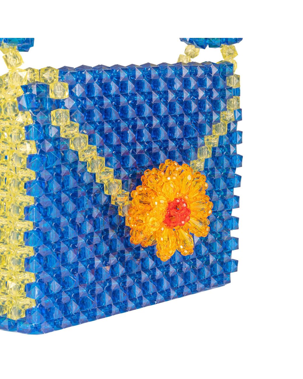 Tillie Beads Blue Bliss Mini Sunflower Bead Bag