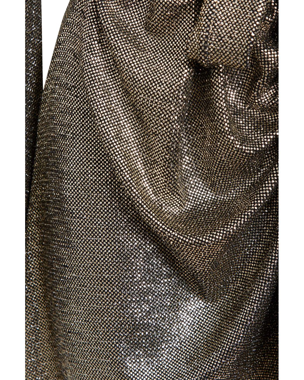 Sarvin Gray Sequin Wrap Dress