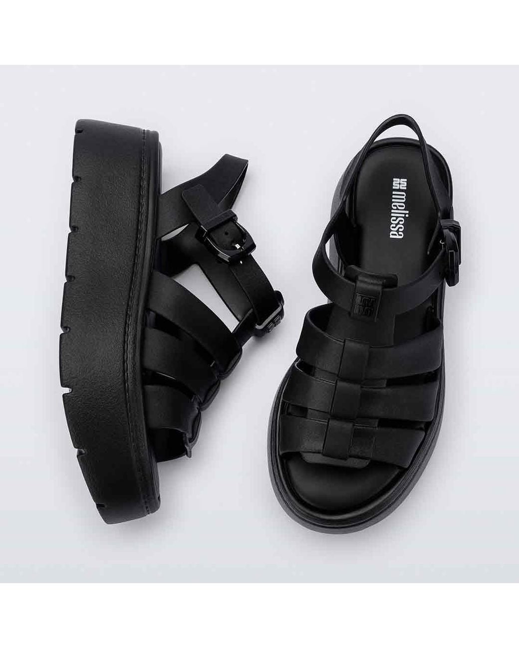Melissa Black Up Platform Sandal
