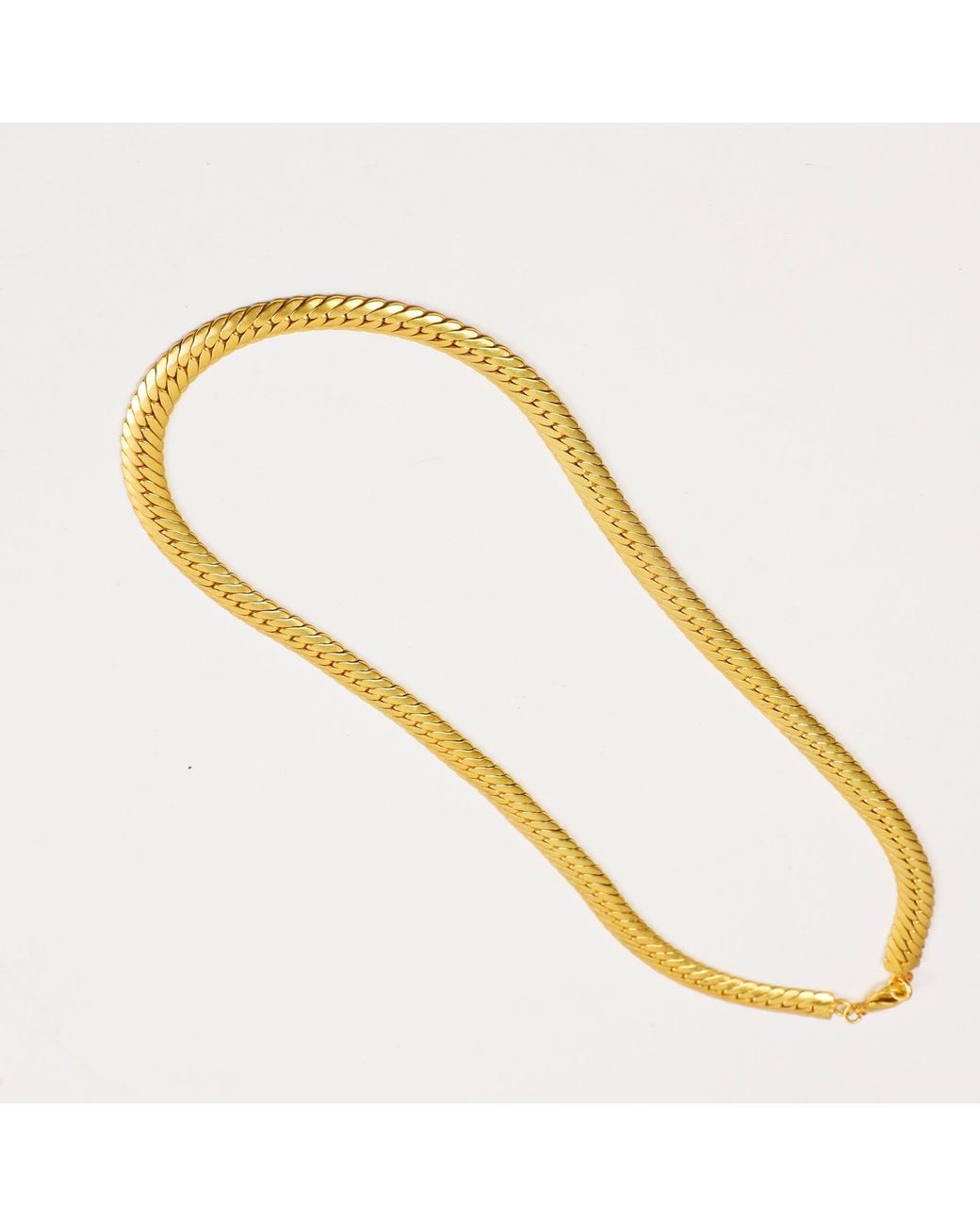 Lila Rasa Metallic Long Snake Chain 22