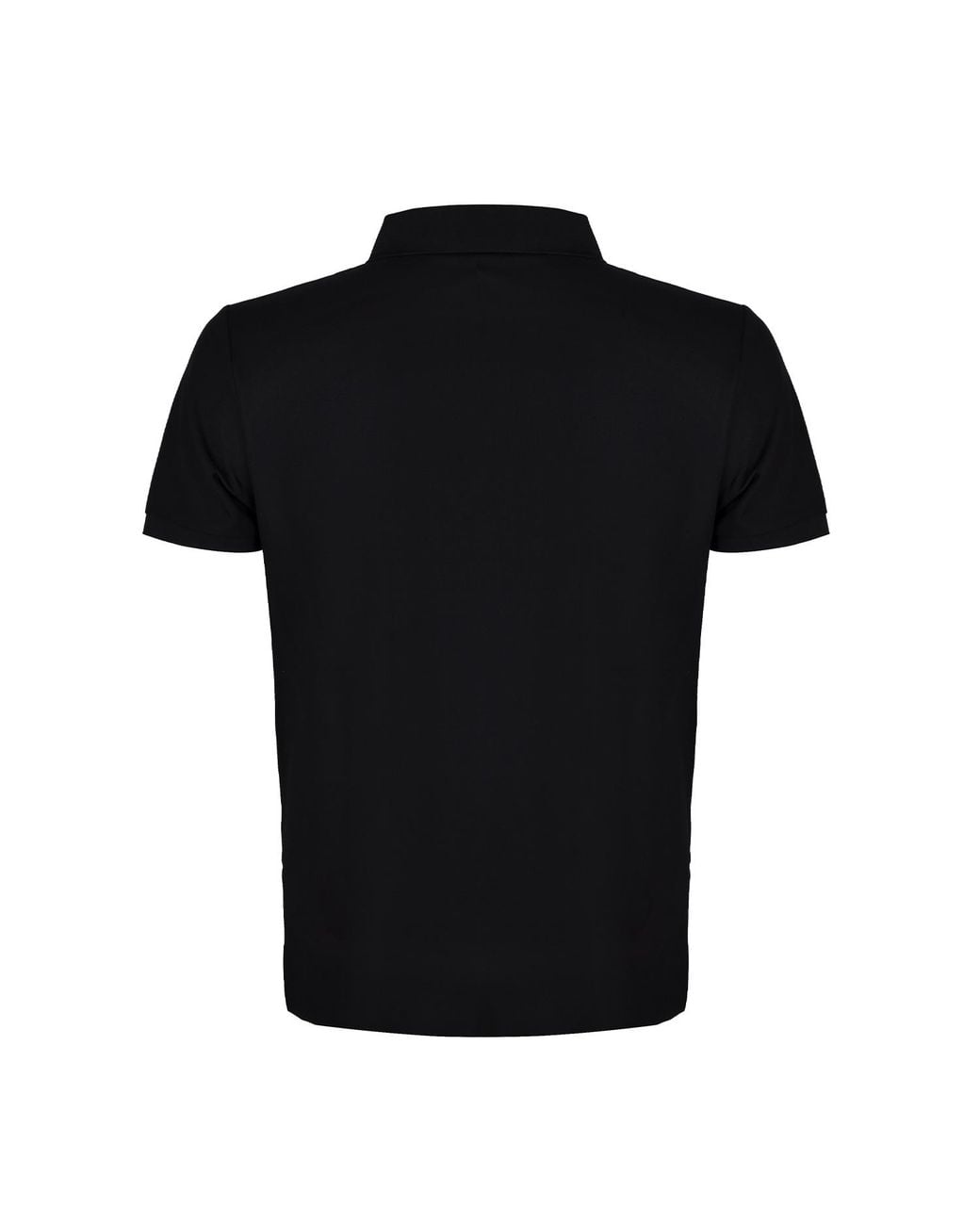 DAVID WEJ Black Marco Zip Polo for men