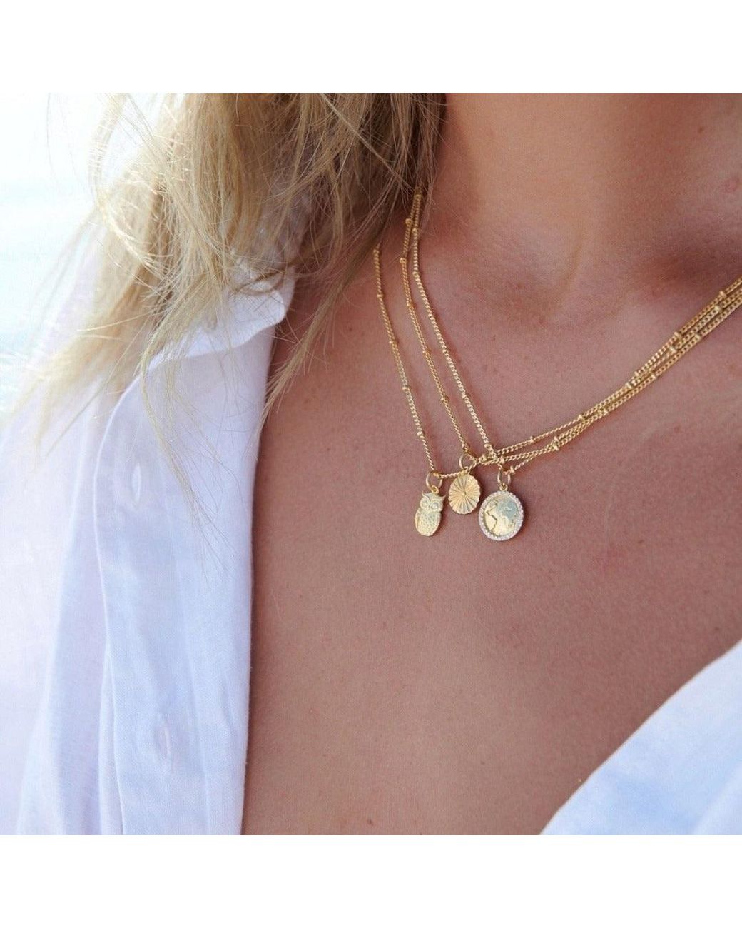 With Love Darling Metallic Wisdom Necklace
