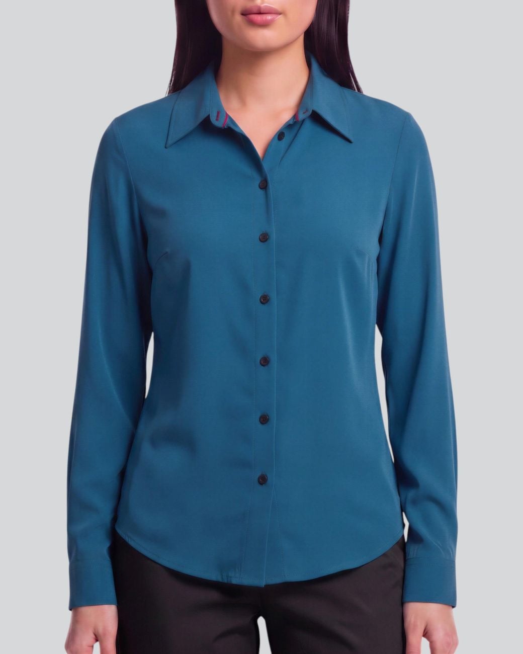 Lords of Harlech Blue Sutton Legion Stretch Silk Long-Sleeve Shirt