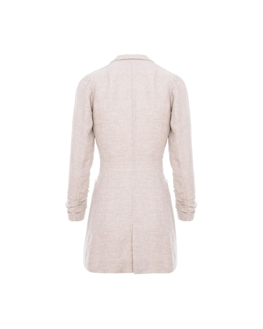AVENUE No.29 Pink Neutrals Single Breasted Linen Blazer With