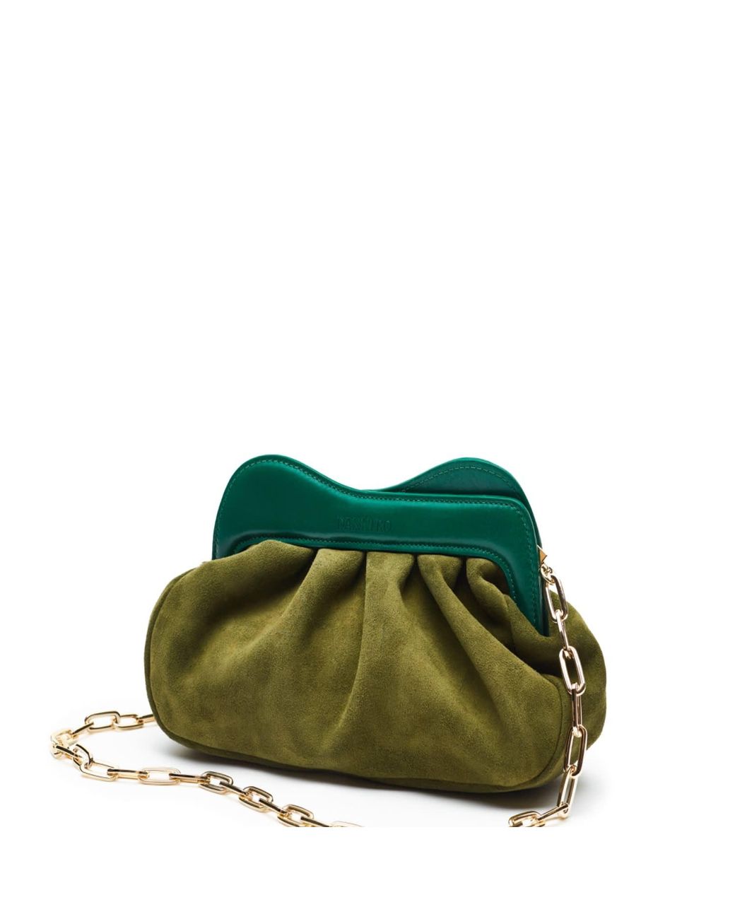 Danni Ro Green Lisbon Baby Clutch Suede