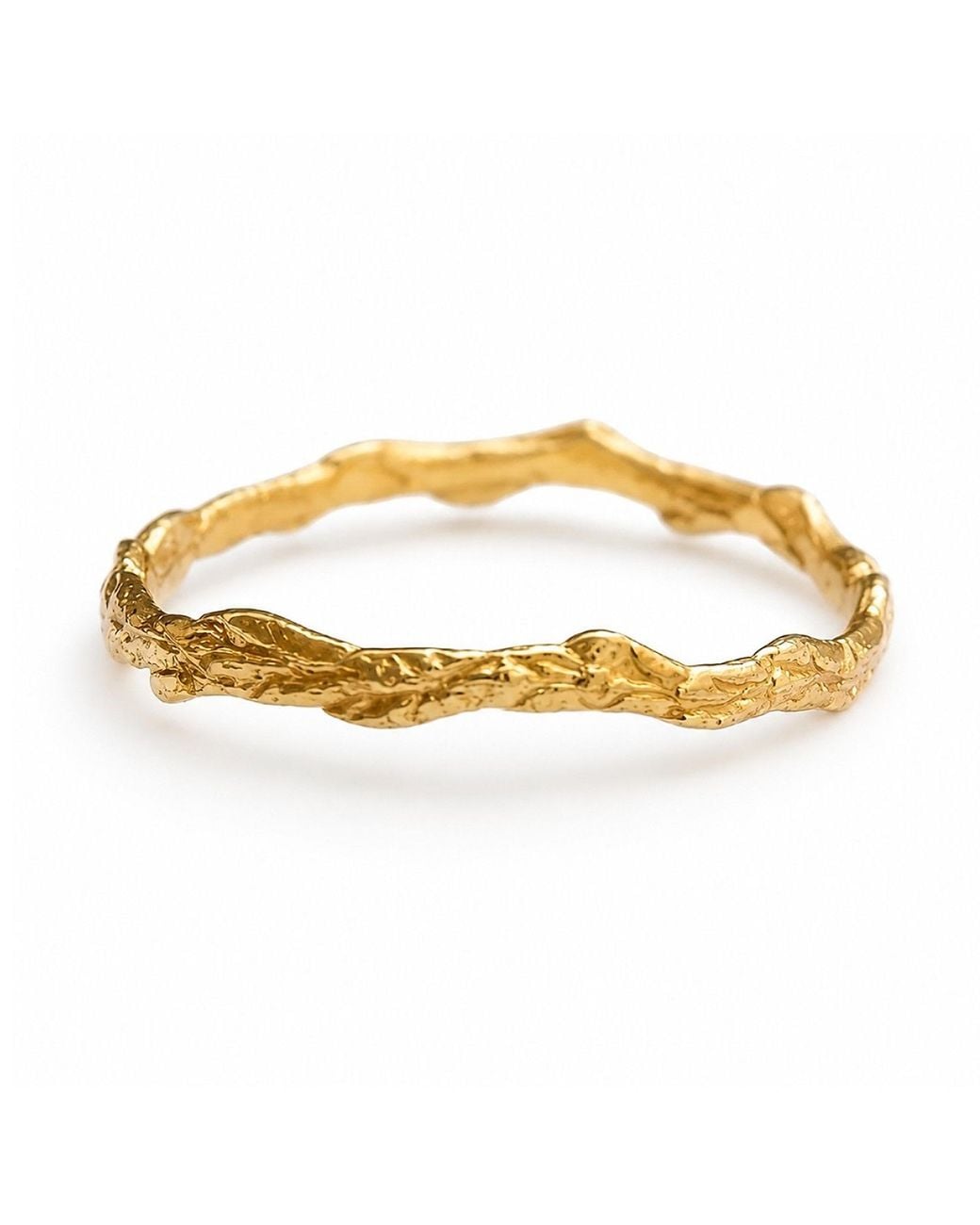 Mother Nature Jewelry Metallic Juniper Ring, Handmade Minimalist Twig Band