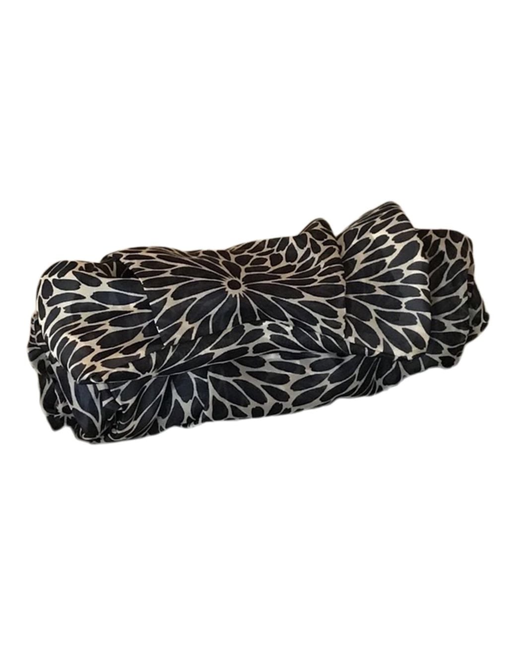 Romer Millinery Black Twisturban Turban & Floral Silk Organza Extra Full